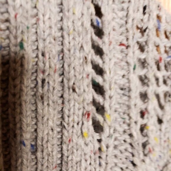 The Limited Grey Heathered Open Front Dolman Sleeve Cardigan Sweater Med… - Picture 5 of 7